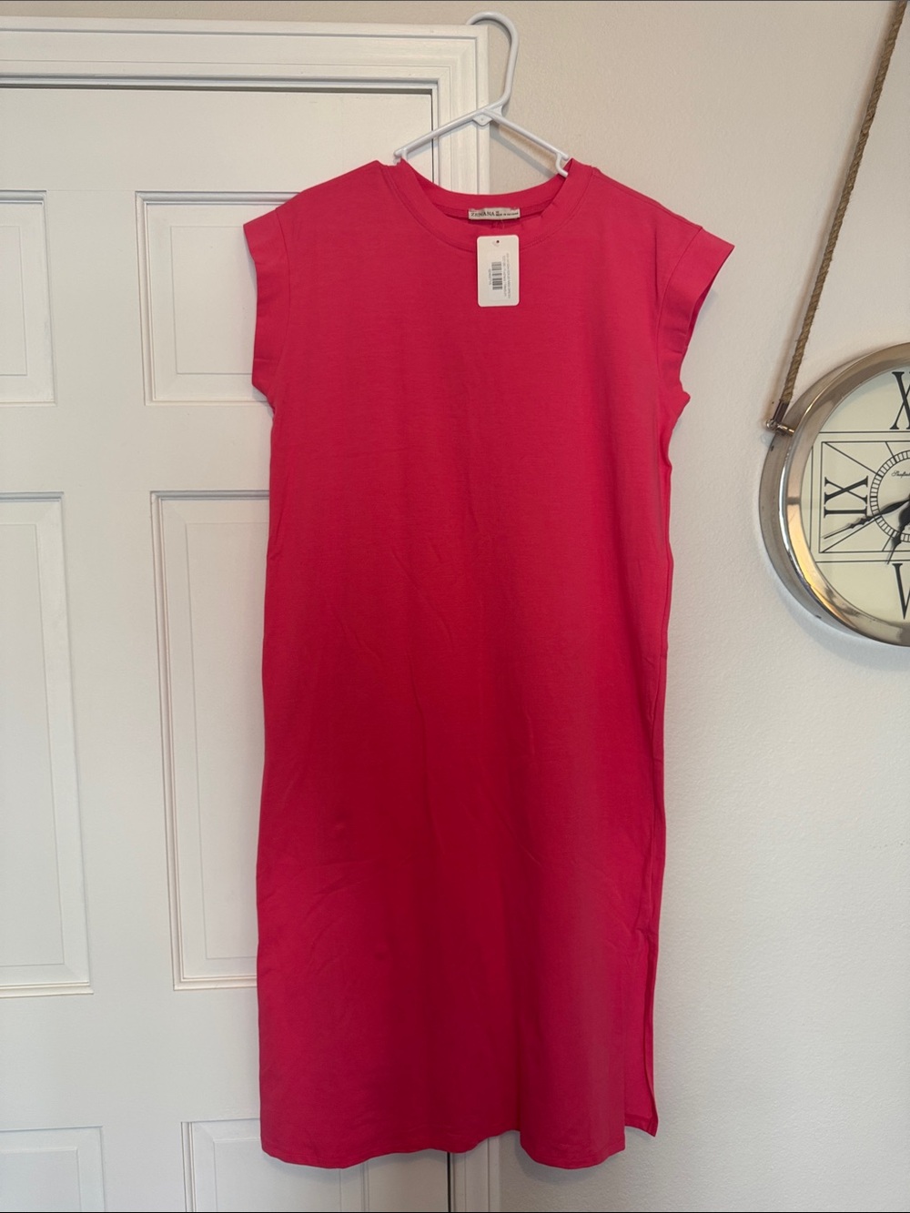 Zenana Pink Shift Dress
